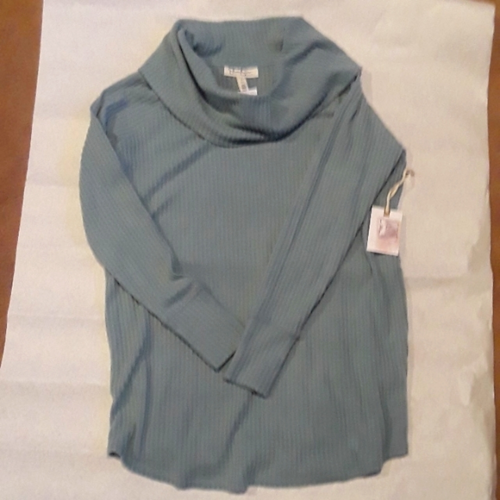Maternity cowl neck top
